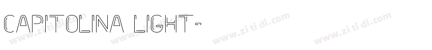 Capitolina Light字体转换